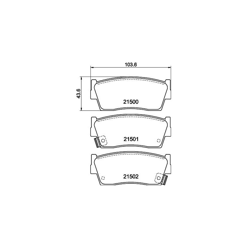 Pastiglie freno asse anteriore - HELLA