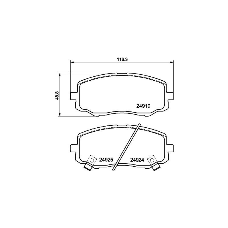 Pastiglie freno asse anteriore - HELLA