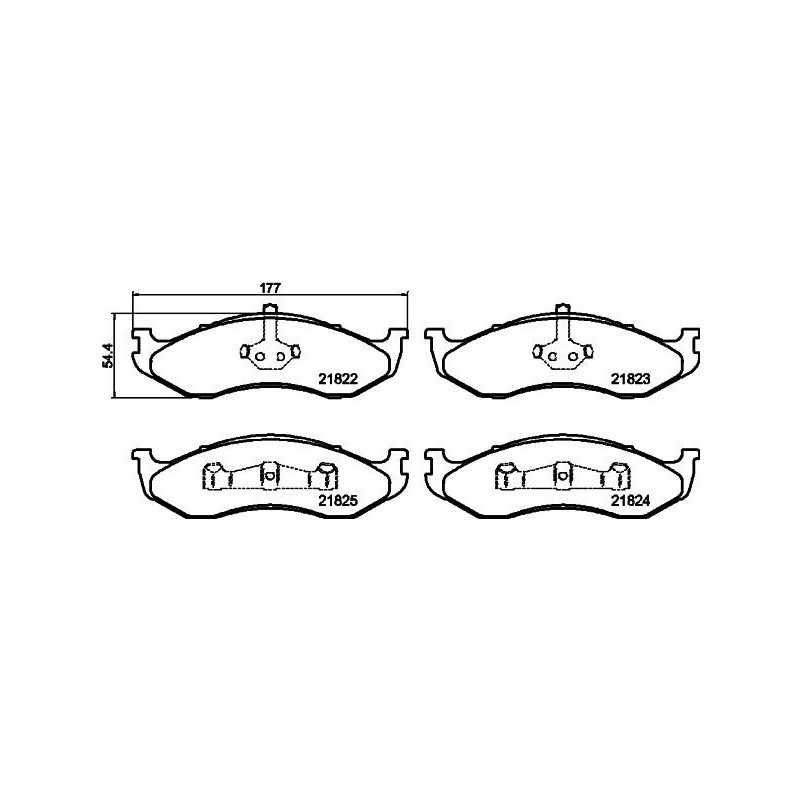 Pastiglie freno asse anteriore - HELLA