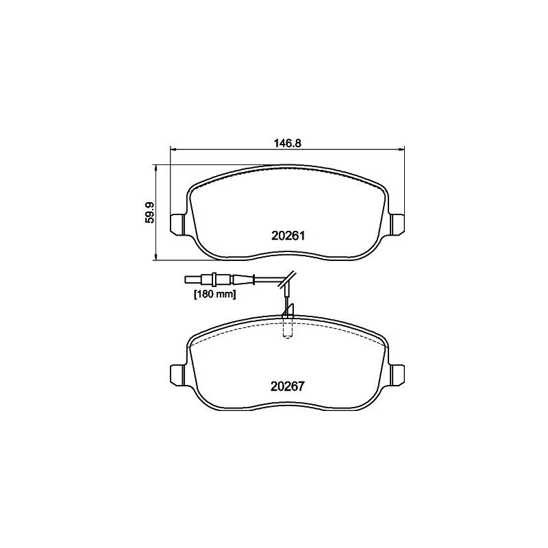 Pastiglie freno asse anteriore - HELLA