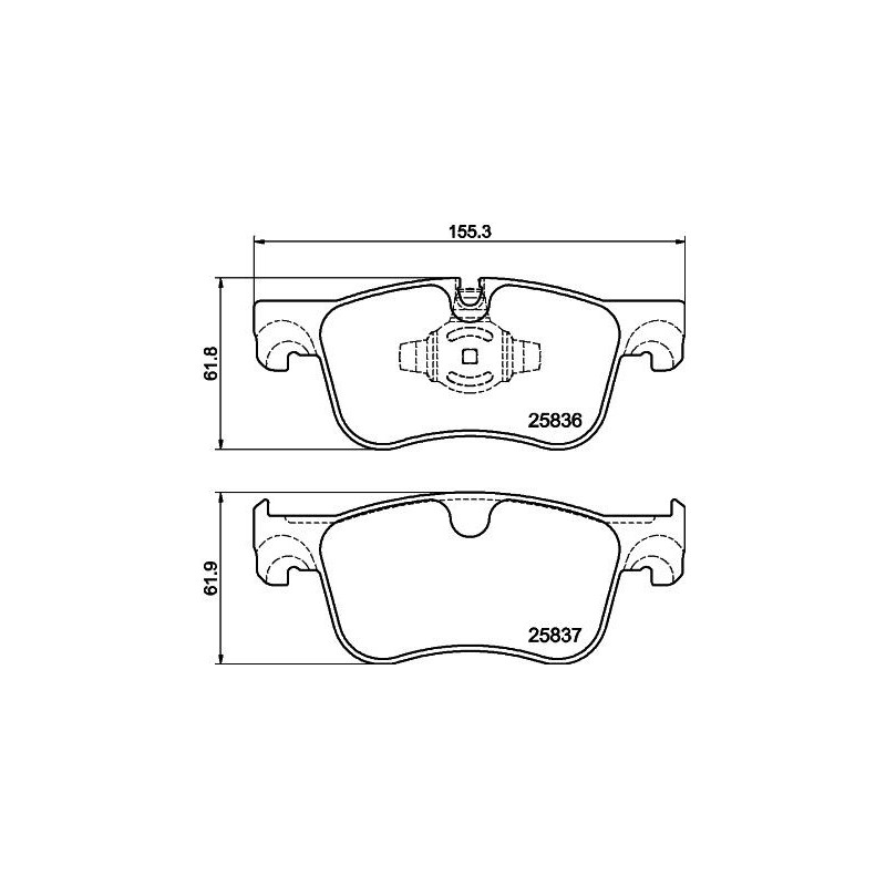 Pastiglie freno asse anteriore - HELLA