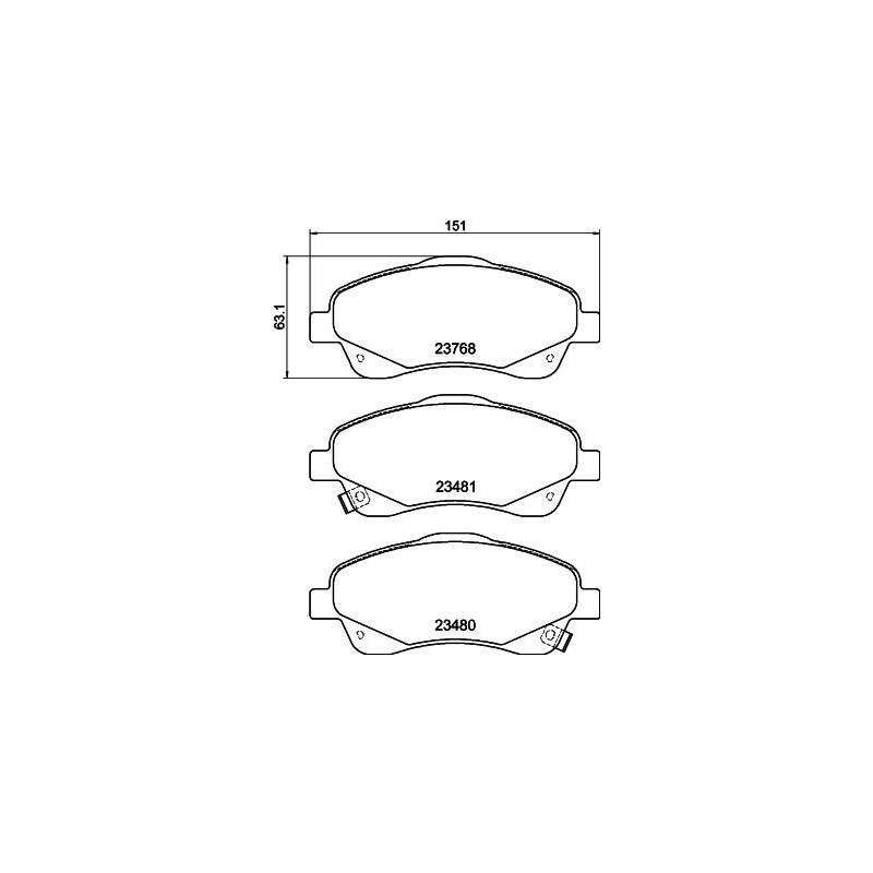Pastiglie freno asse anteriore - HELLA
