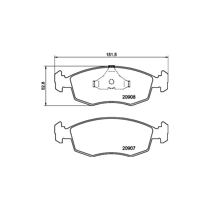 Pastiglie freno asse anteriore - HELLA