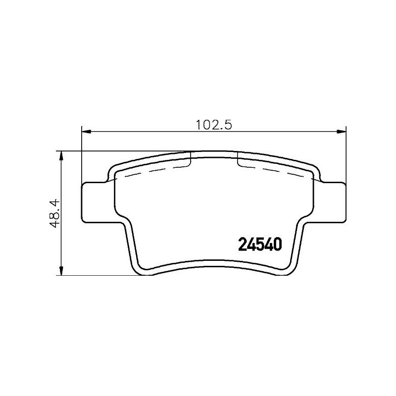 Pastiglie freno asse posteriore - HELLA