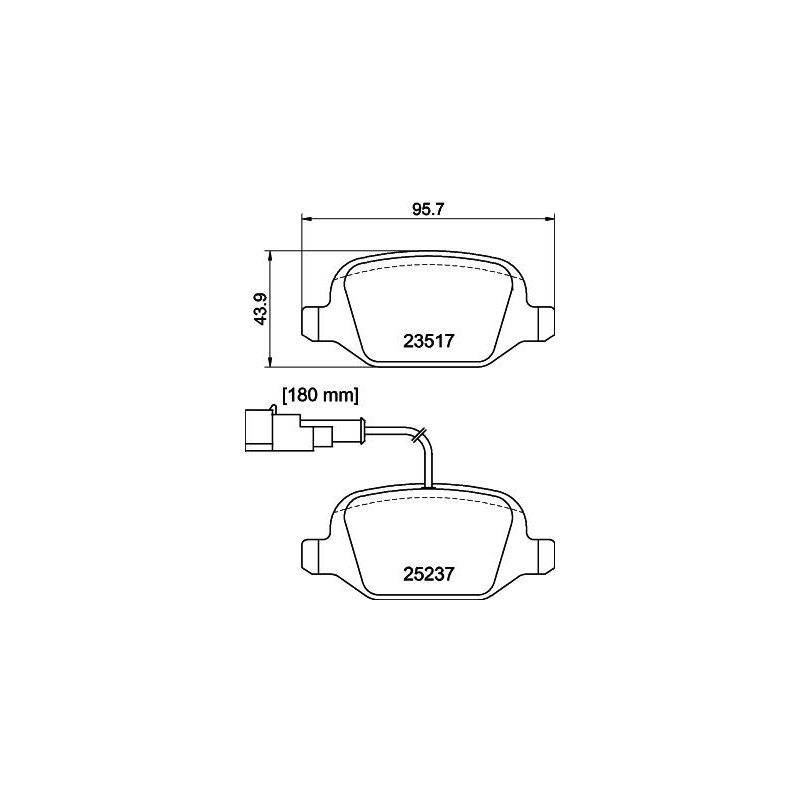 Pastiglie freno asse posteriore - HELLA
