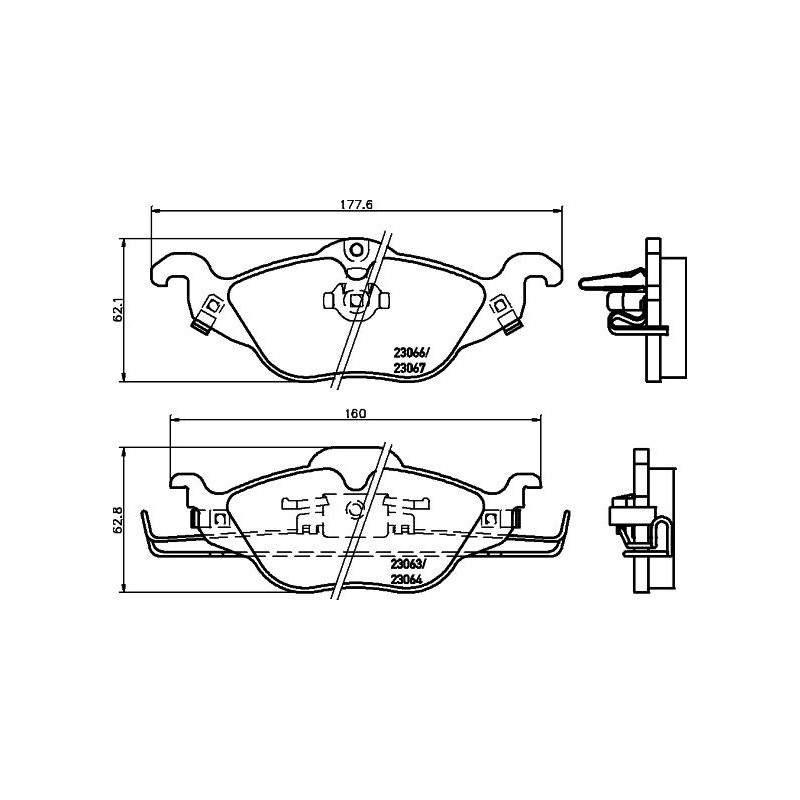 Pastiglie freno asse anteriore - HELLA