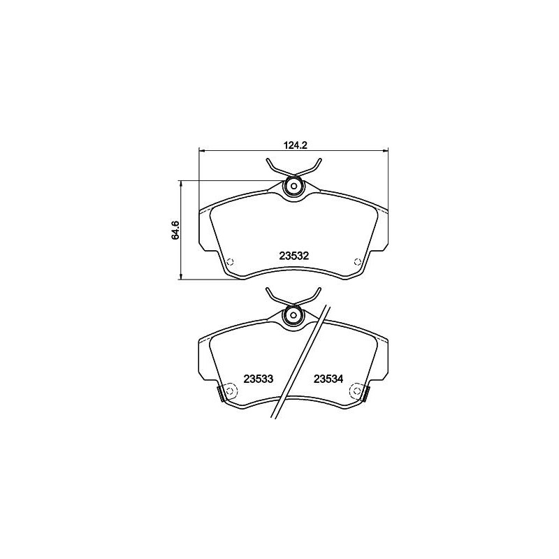 Pastiglie freno asse anteriore - HELLA