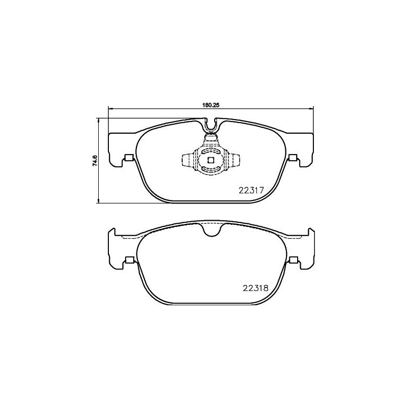 Pastiglie freno asse anteriore - HELLA