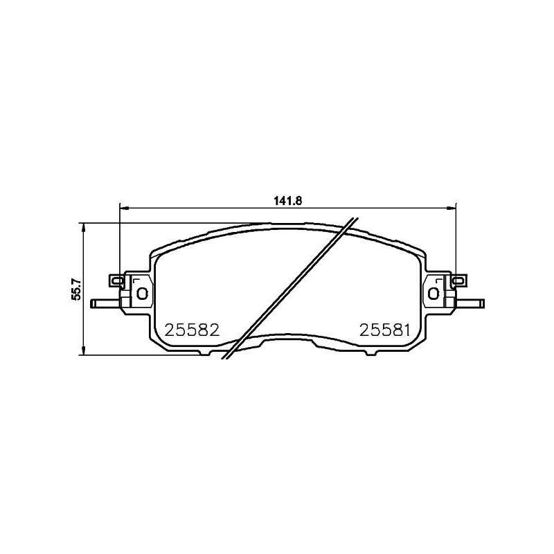 Pastiglie freno asse anteriore - HELLA