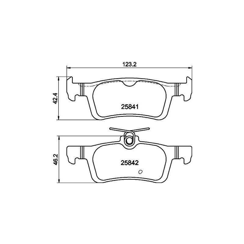 Pastiglie freno asse posteriore - HELLA