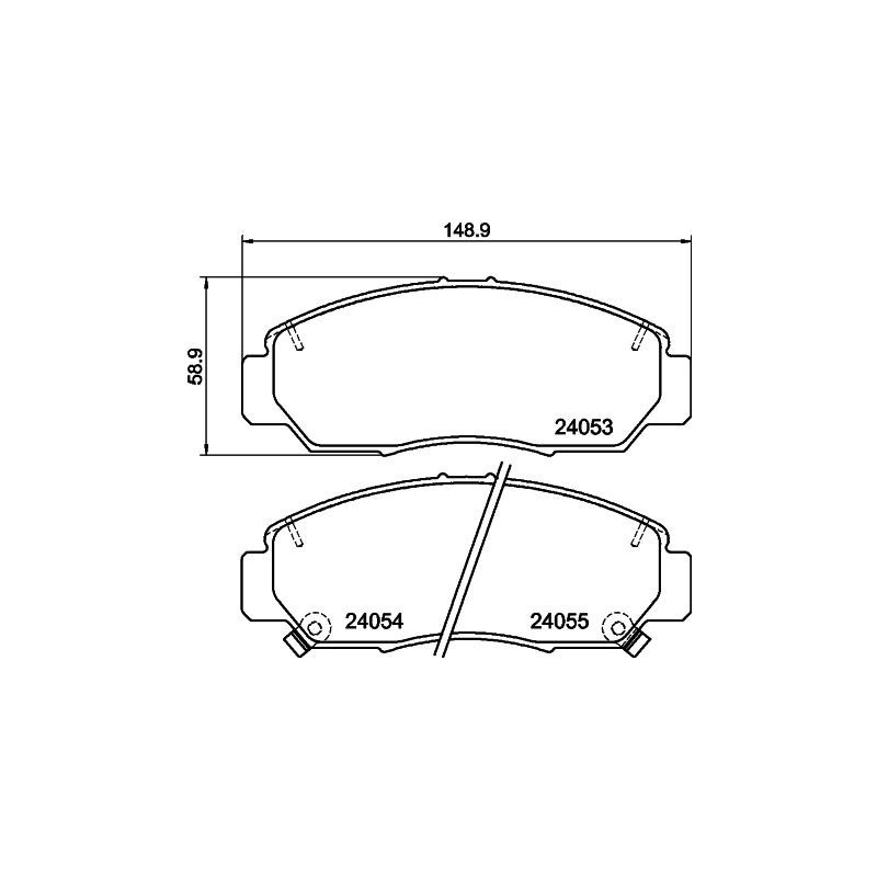 Pastiglie freno asse anteriore - HELLA