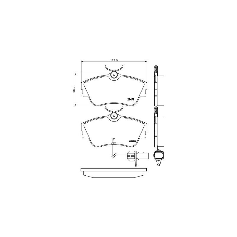 Pastiglie freno asse anteriore - HELLA