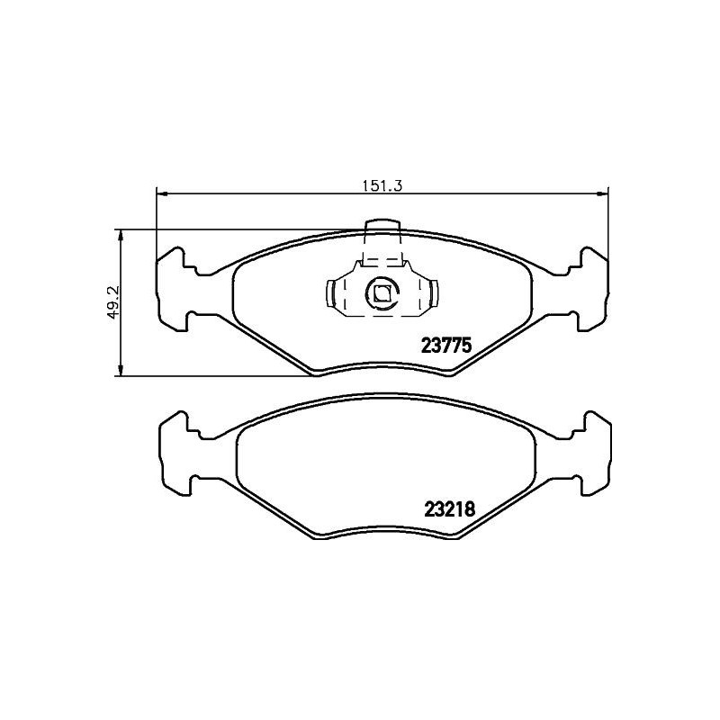 Pastiglie freno asse anteriore - HELLA