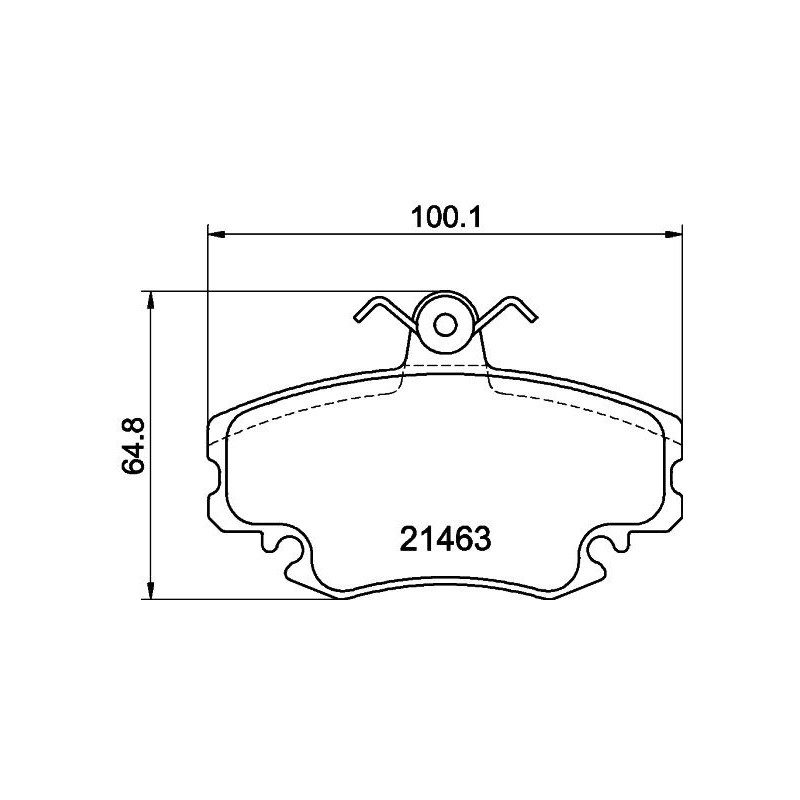 Pastiglie freno asse anteriore - HELLA