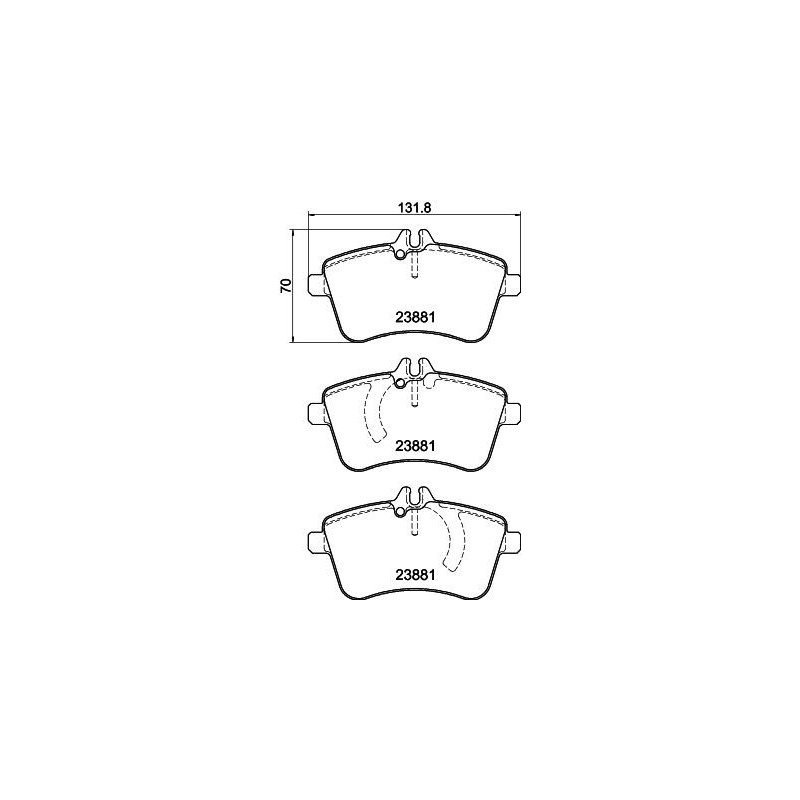 Pastiglie freno asse anteriore - HELLA