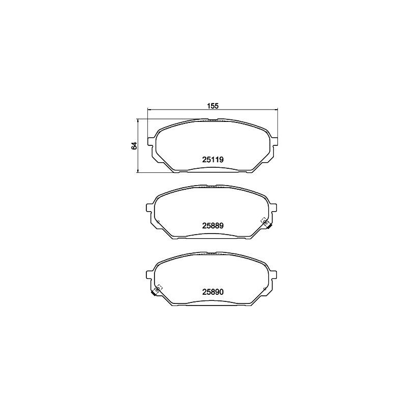 Pastiglie freno asse anteriore - HELLA