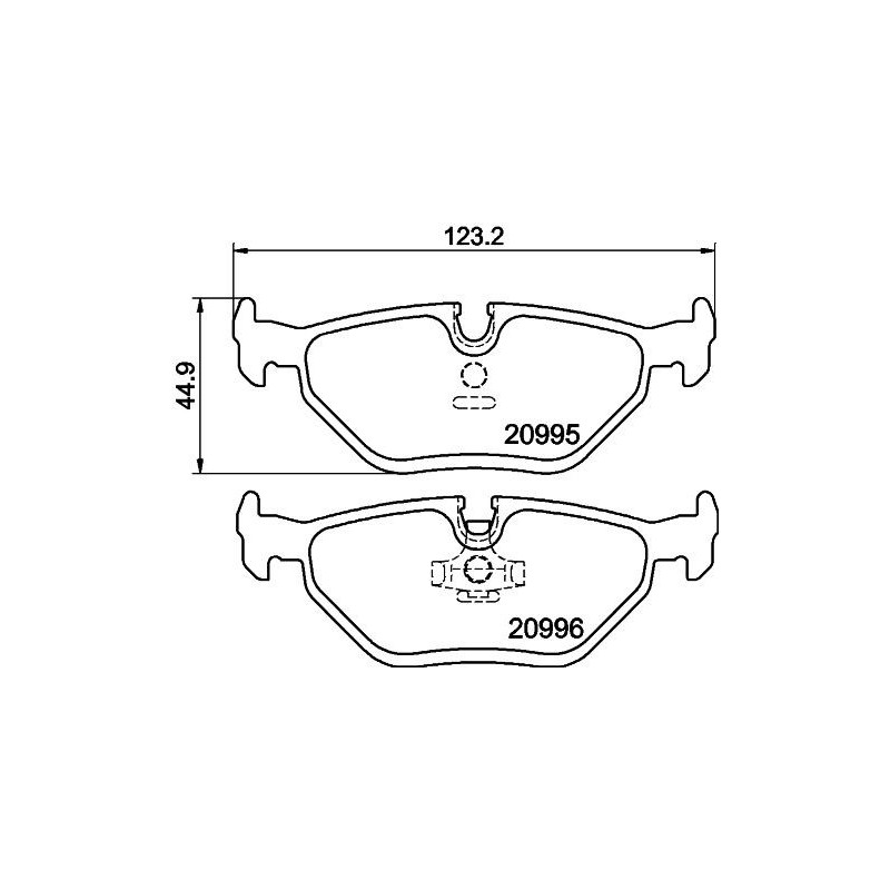 Pastiglie freno asse posteriore - HELLA