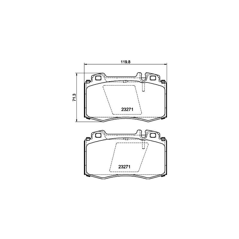 Pastiglie freno asse anteriore - HELLA