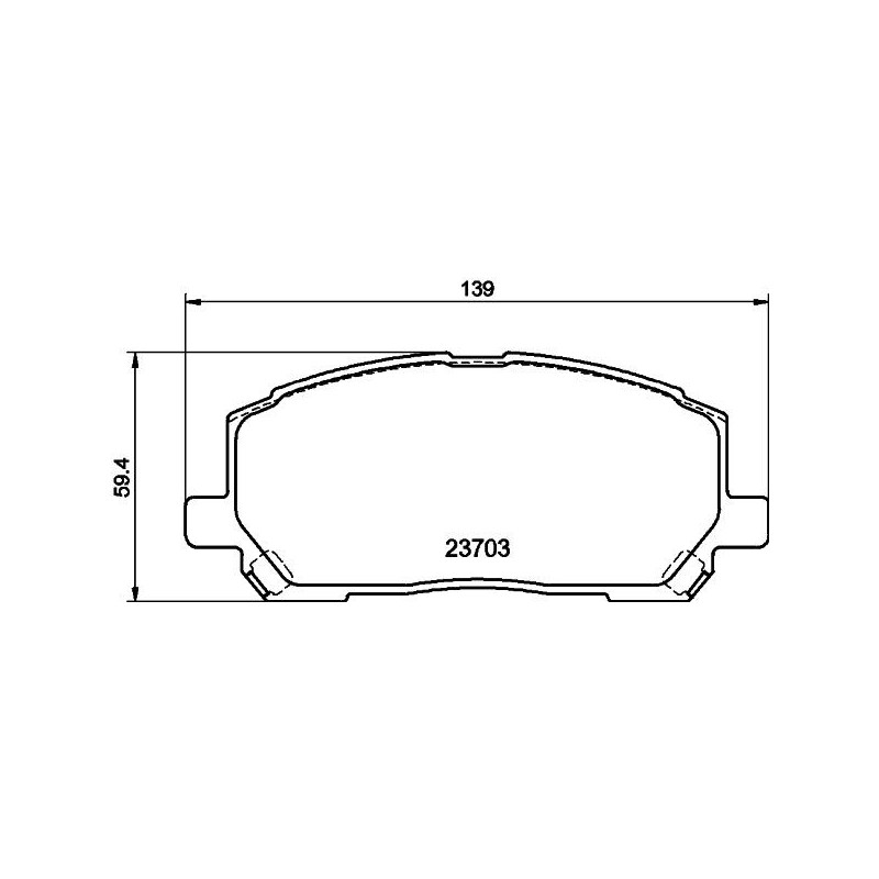Pastiglie freno asse anteriore - HELLA