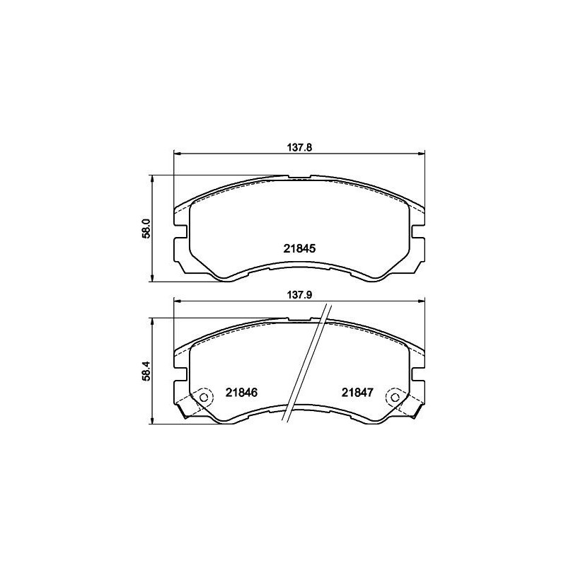 Pastiglie freno asse anteriore - HELLA