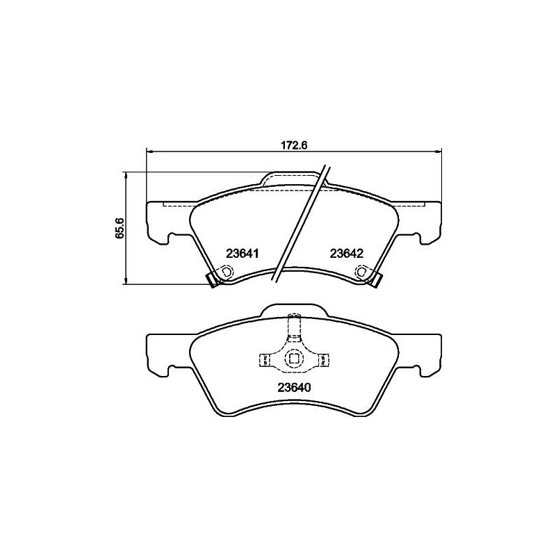 Ganasce freno - HELLA