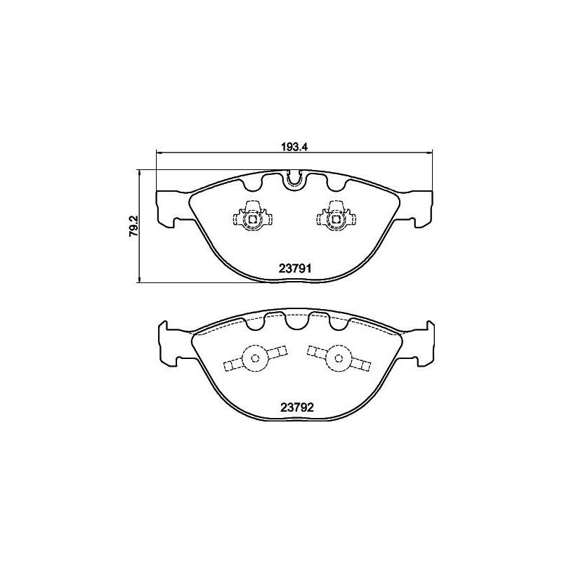 Pastiglie freno asse anteriore - HELLA