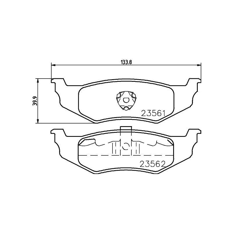 Pastiglie freno asse posteriore - HELLA