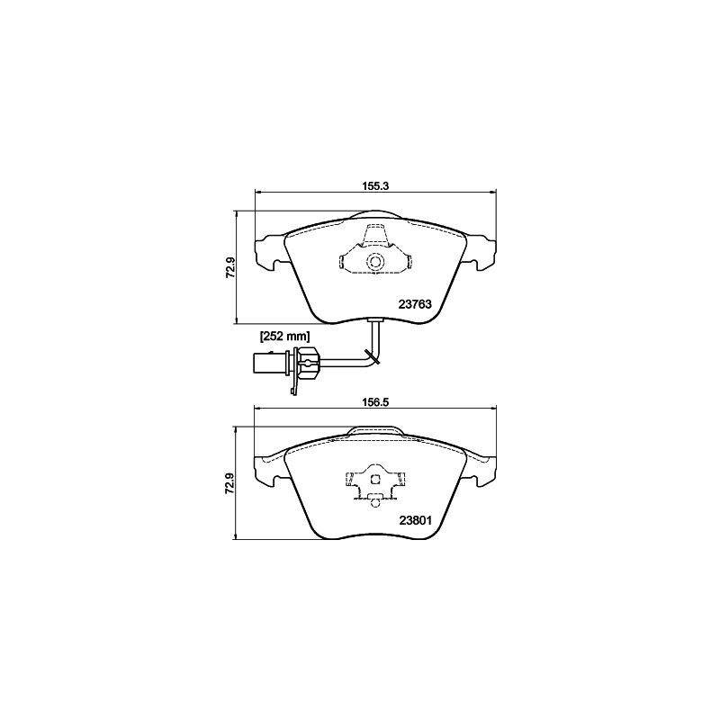 Pastiglie freno asse anteriore - HELLA