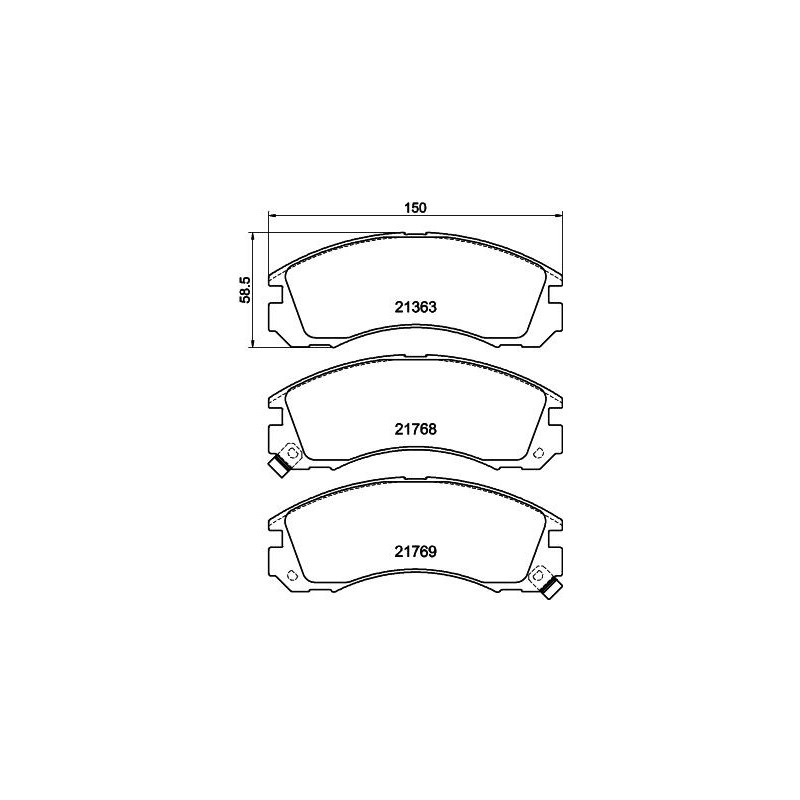 Pastiglie freno asse anteriore - HELLA