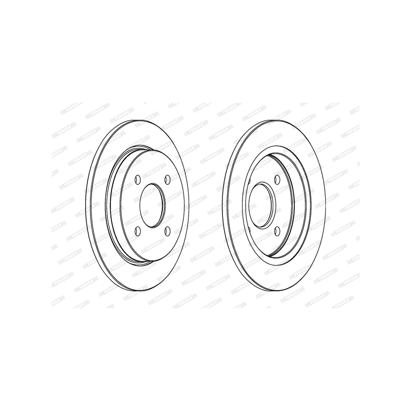 Disco freno asse posteriore - FERODO
