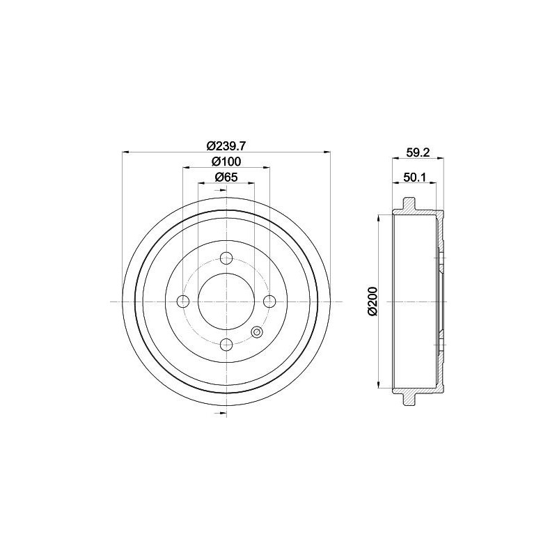 Tamburo freno - HELLA