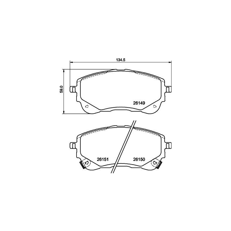 Pastiglie freno asse anteriore - HELLA