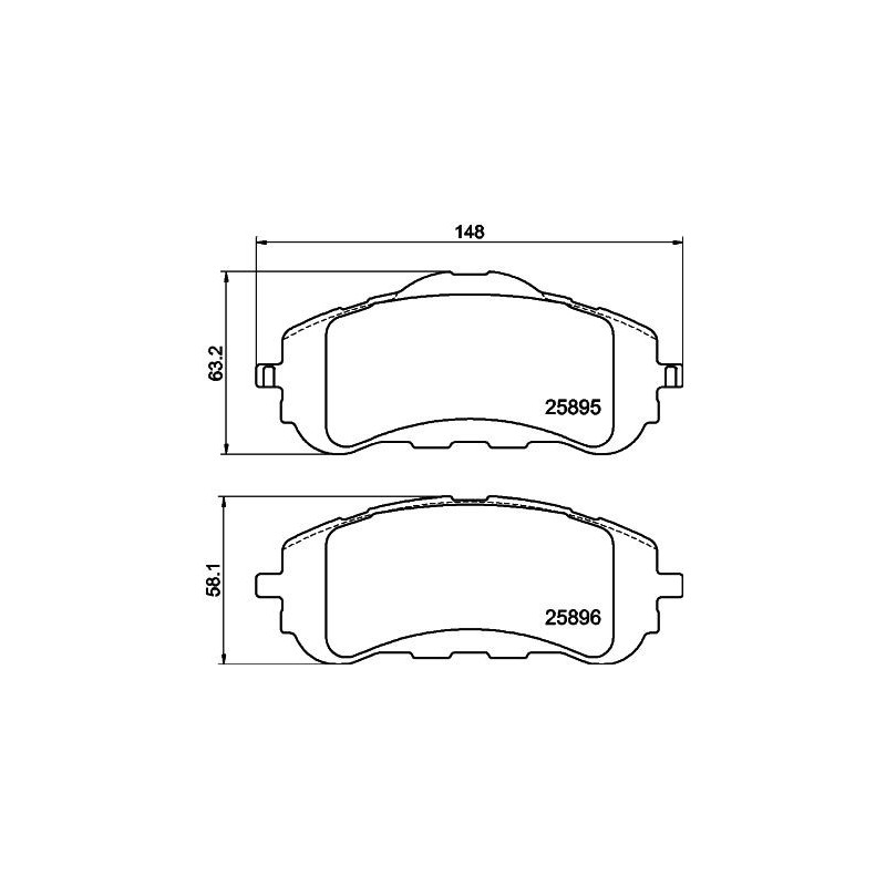 Pastiglie freno asse anteriore - HELLA
