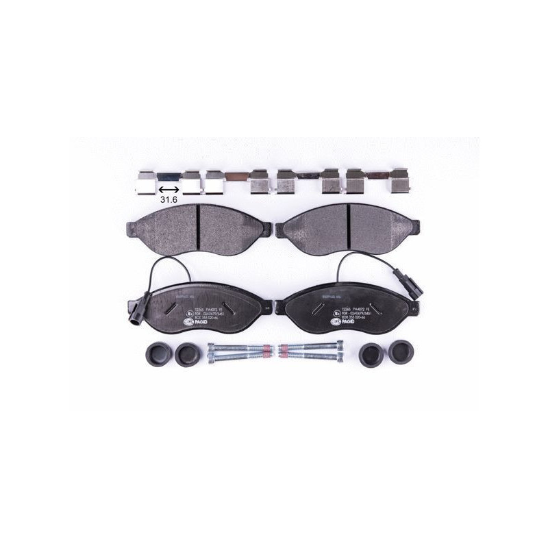 Pastiglie freno asse anteriore - HELLA