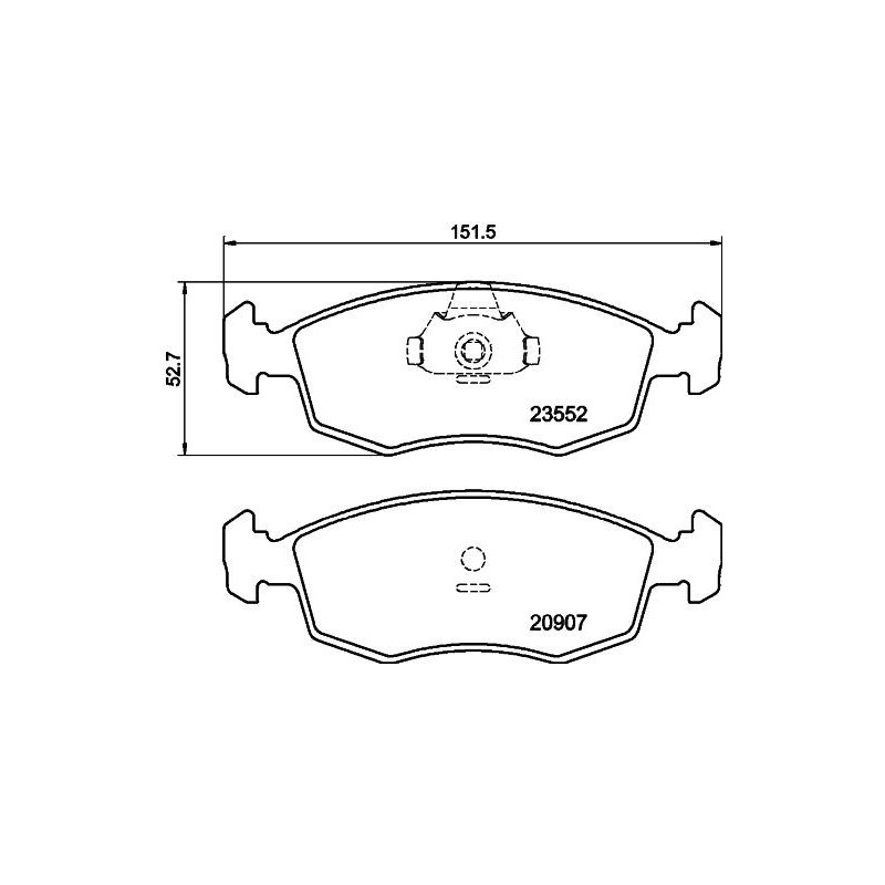 Pastiglie freno asse anteriore - HELLA