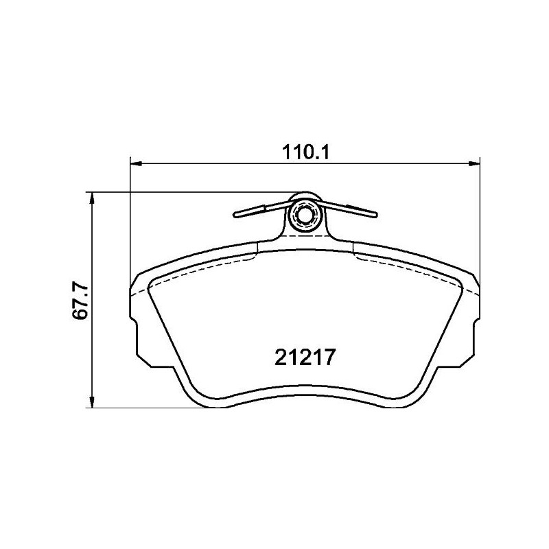 Pastiglie freno asse anteriore - HELLA
