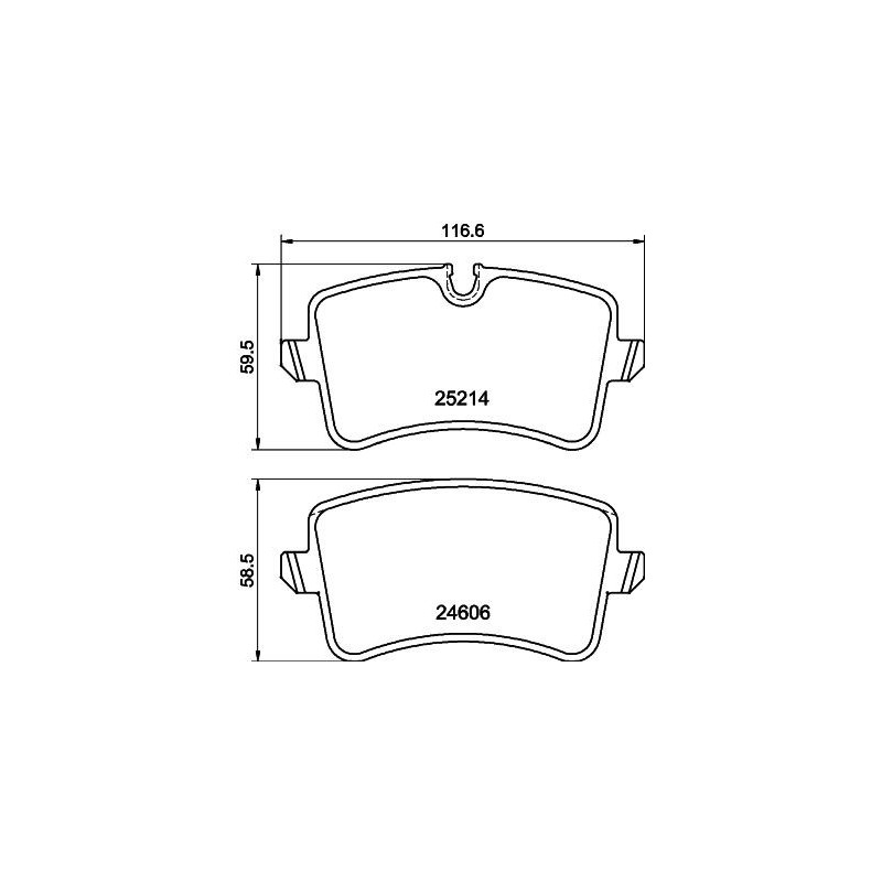 Pastiglie freno asse posteriore - HELLA