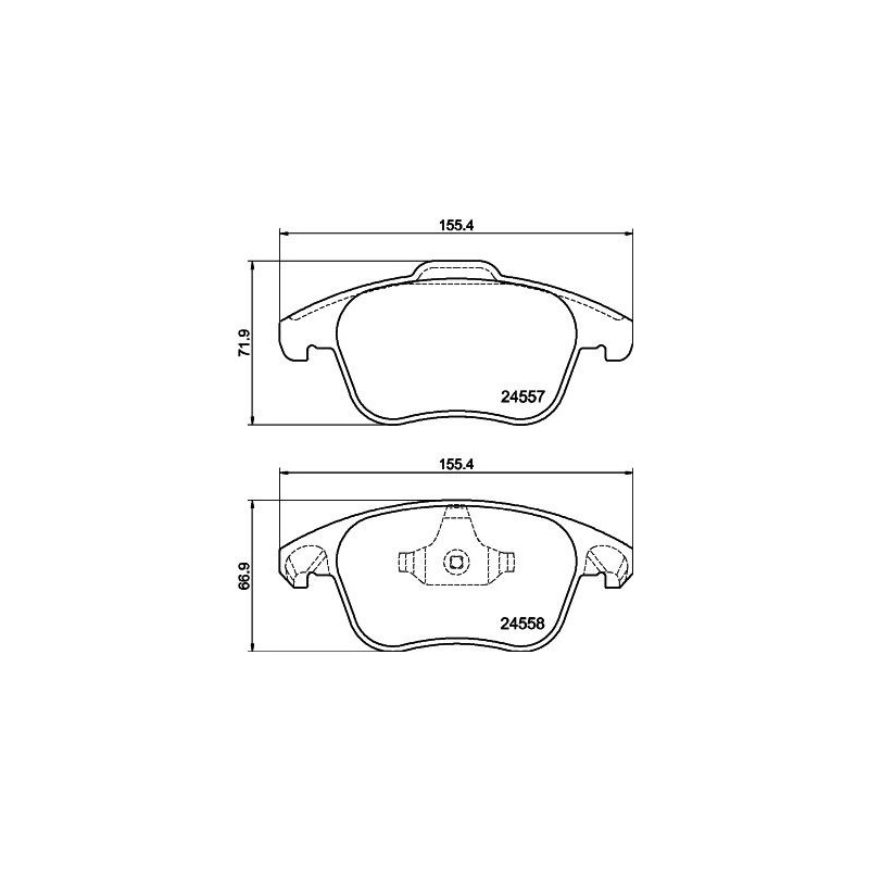 Pastiglie freno asse anteriore - HELLA