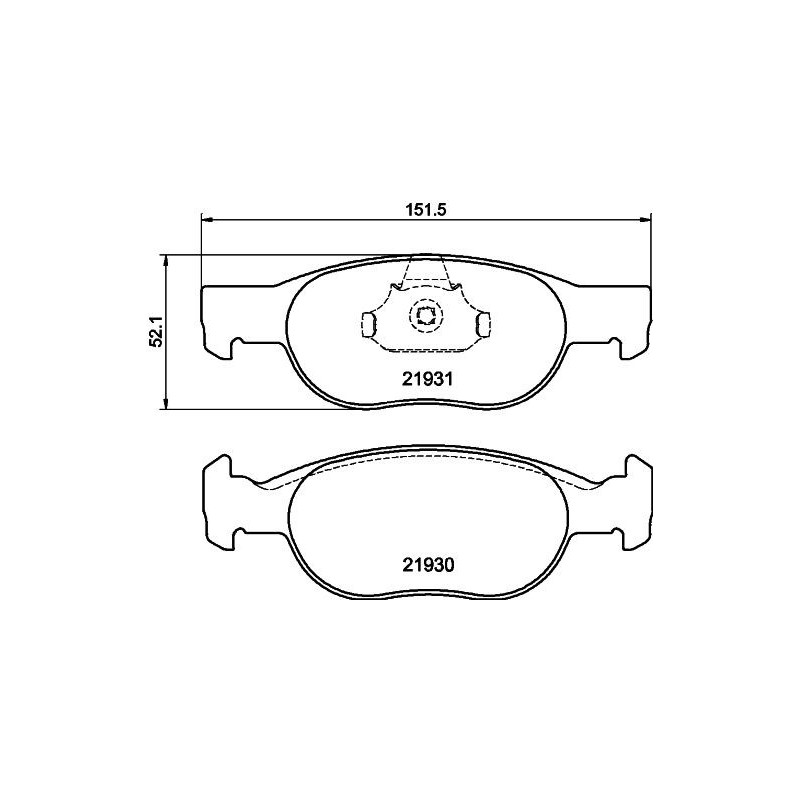 Pastiglie freno asse anteriore - HELLA