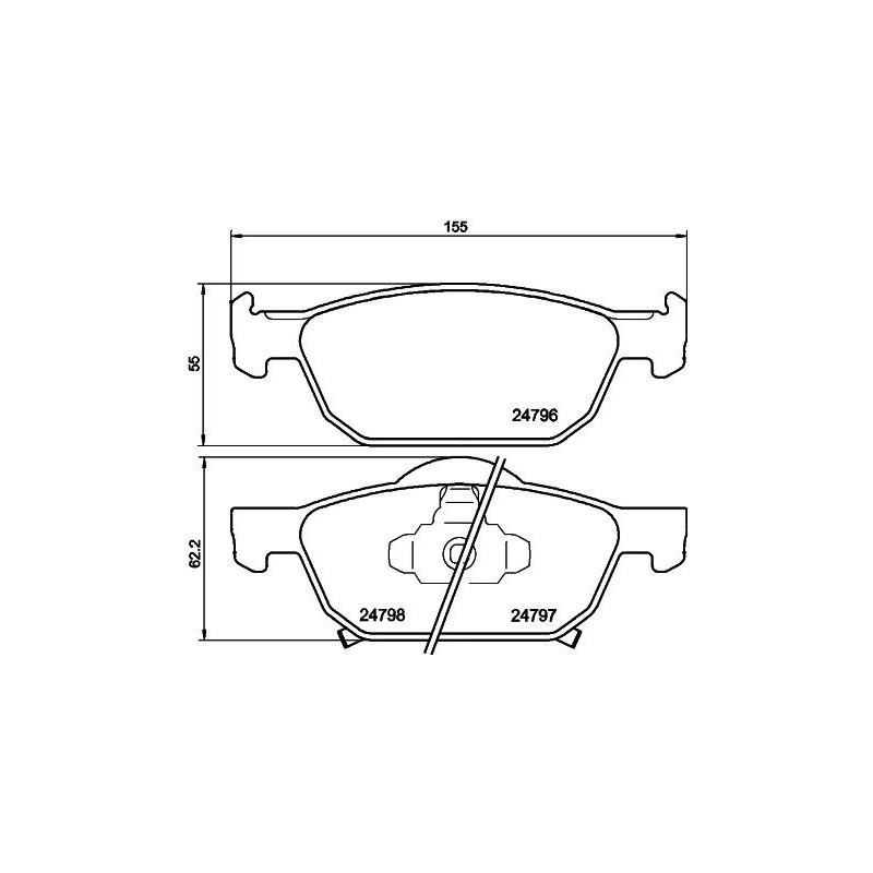 Pastiglie freno asse anteriore - HELLA
