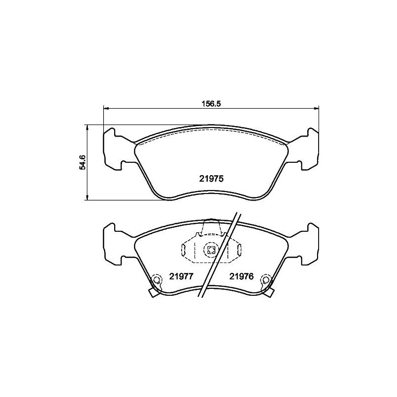 Pastiglie freno asse anteriore - HELLA