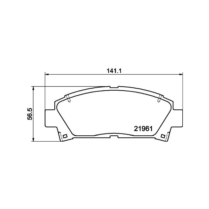 Pastiglie freno asse anteriore - HELLA