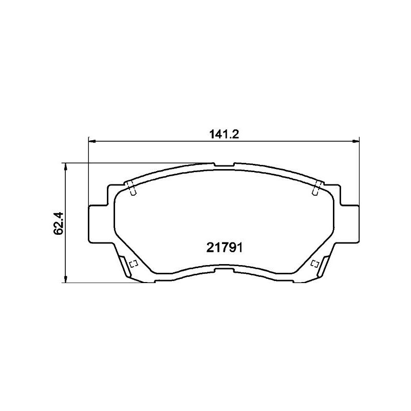 Pastiglie freno asse anteriore - HELLA