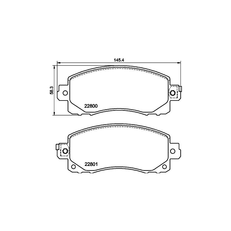 Pastiglie freno asse anteriore - HELLA