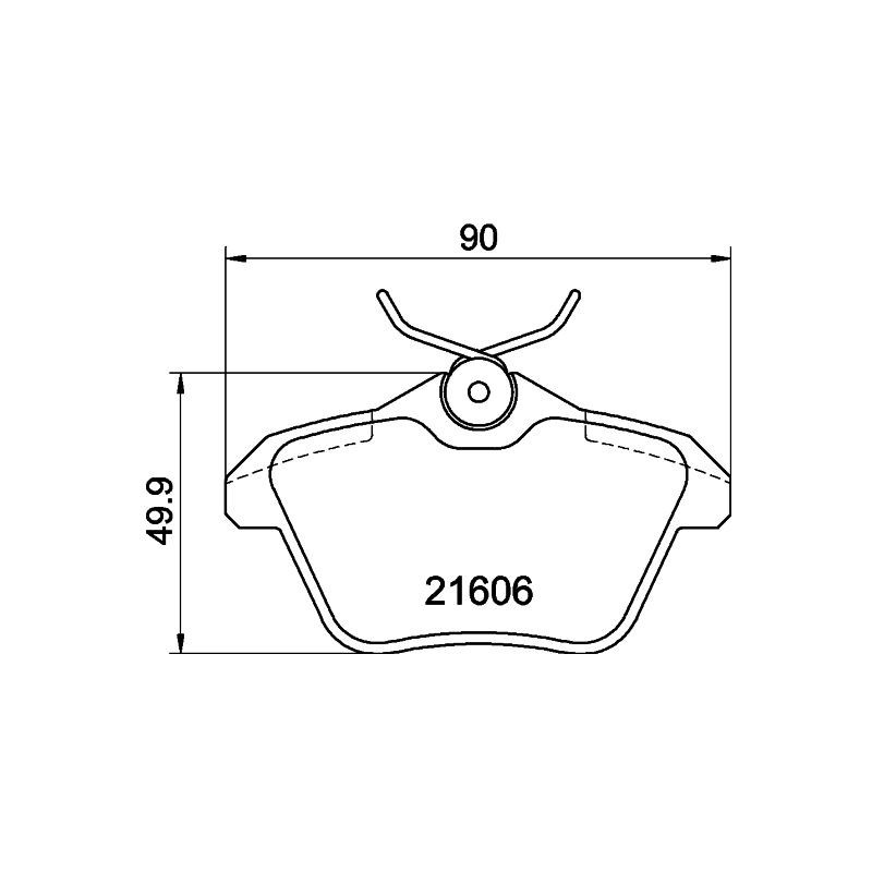 Pastiglie freno asse posteriore - HELLA