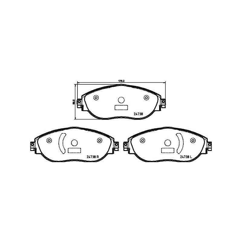 Pastiglie freno asse anteriore - HELLA