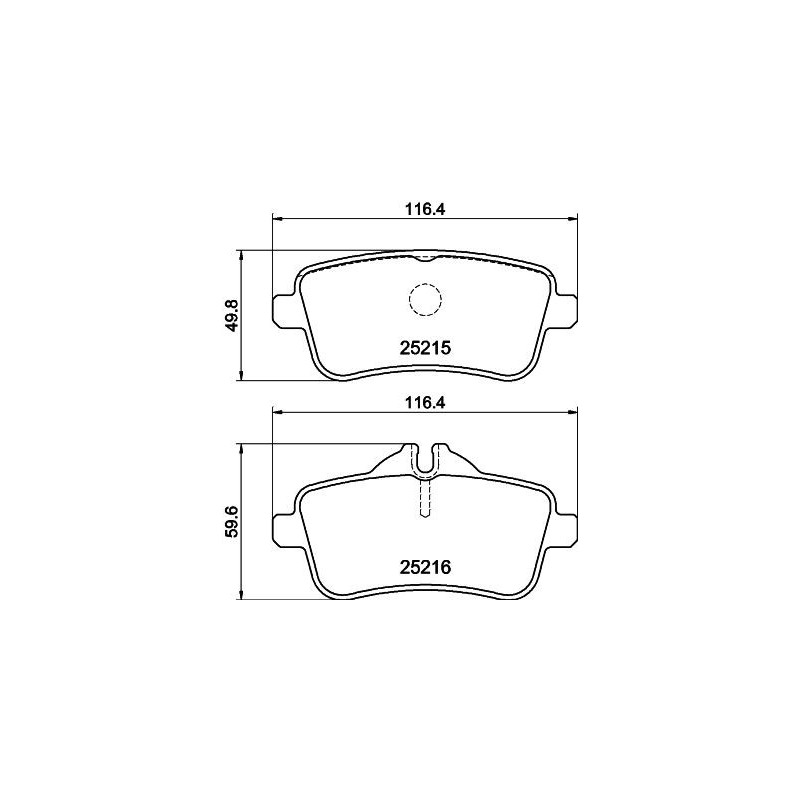 Pastiglie freno asse posteriore - HELLA