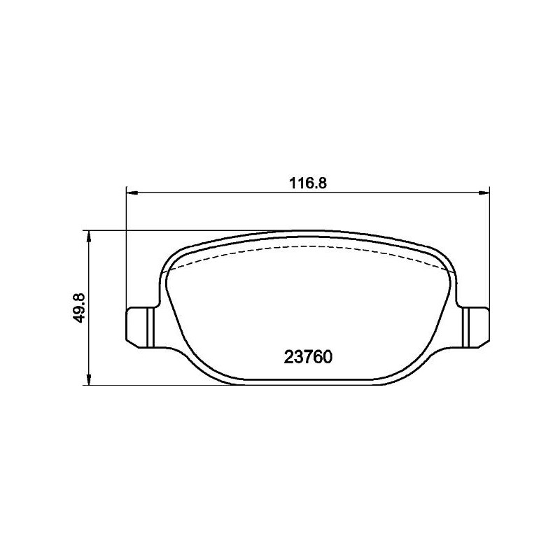 Pastiglie freno asse posteriore - HELLA