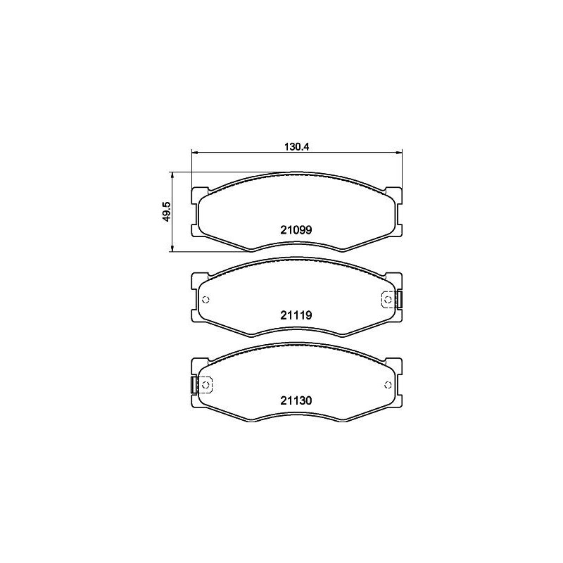 Pastiglie freno asse anteriore - HELLA