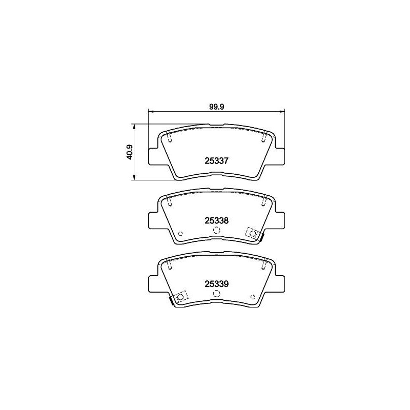 Pastiglie freno asse posteriore - HELLA